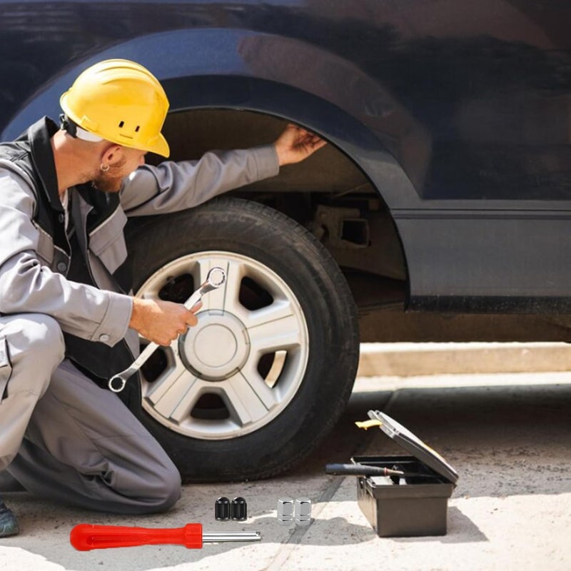 BRITECO Tyre Valve Repair Kit with Valve Core Remover Tool, Complete Tire Maintenance Set for Cars, Trucks & Motorcycles - Includes Single-Head Valve Core Remover, Valve Core Remover Driver - Image 5