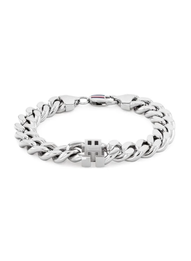 تومي هيلفيغر سوار سلسلة من الفولاذ المقاوم للصدأ