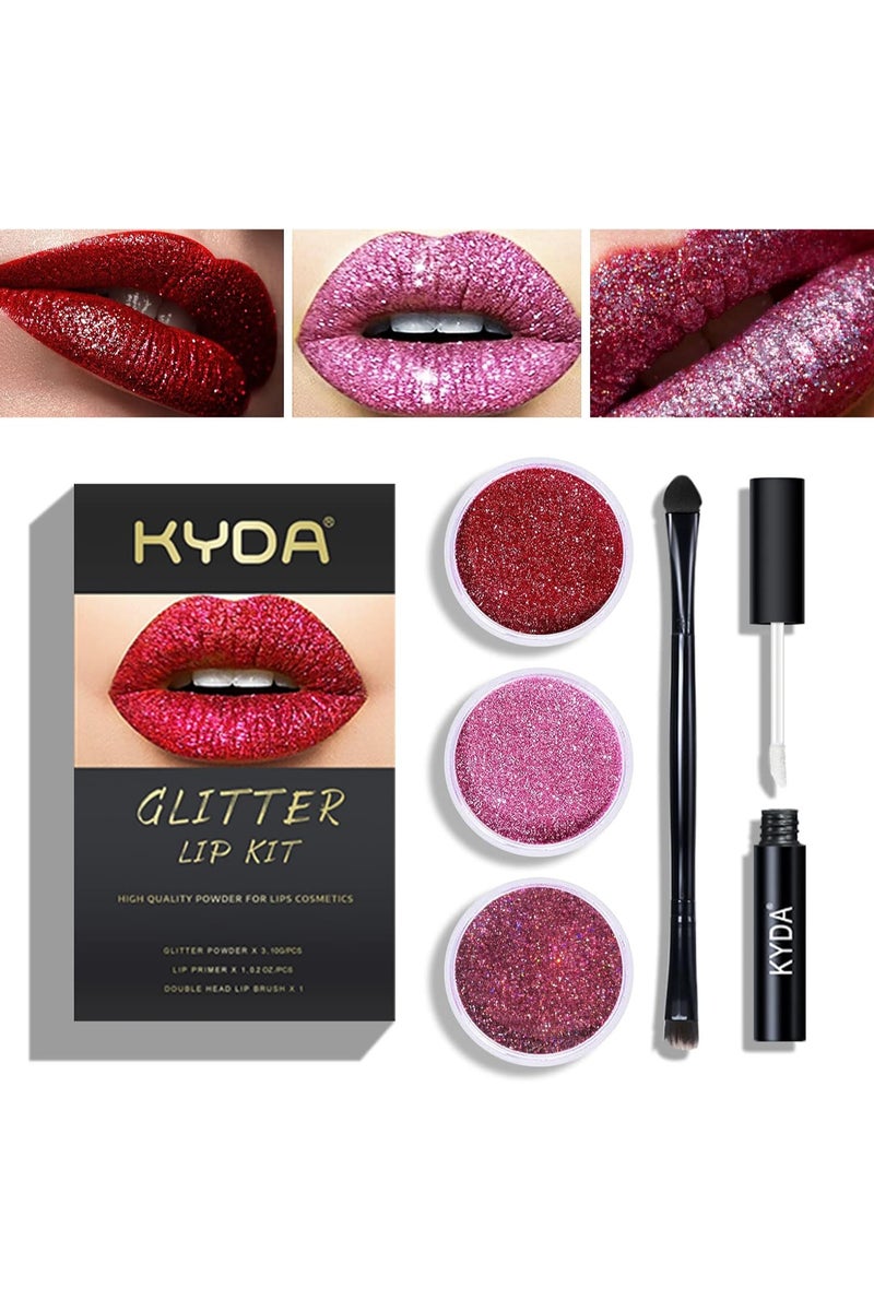 كيدا مجموعة أحمر الشفاه اللامعة المكونة من 3 ألوان - Image 1