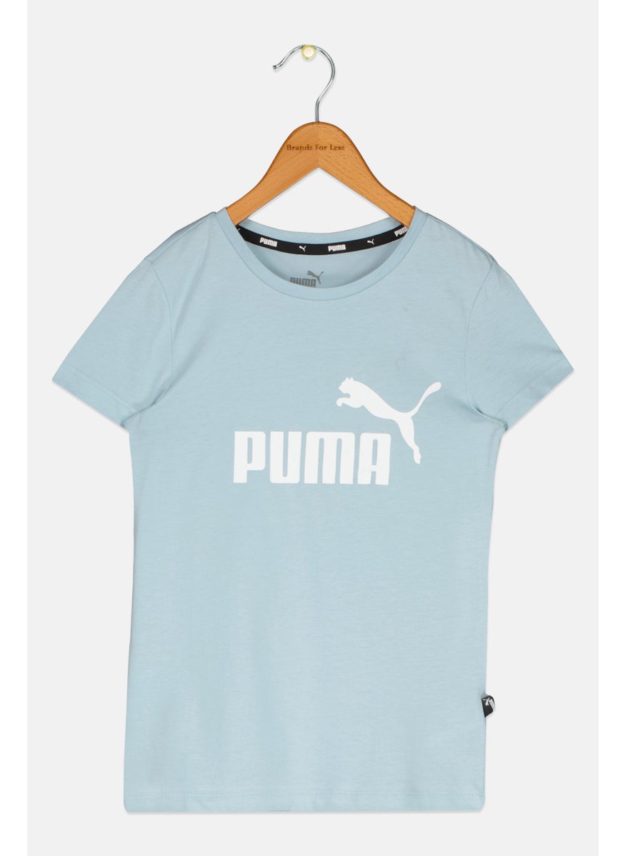 PUMA - Kids Boy Brand Logo T-Shirts, Turquoise - Image 1