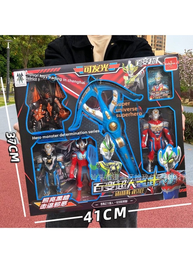 Training Institutions To ReThe Big Gift Chinese Superman Hero Transformer Boy Ott Toy Kindergarten Gift-Color:Superman Monster + Bow And Arrow Set  211 - Image 1