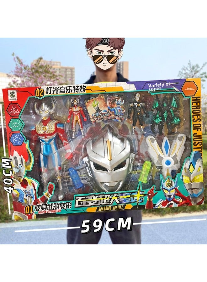 Training Institutions To ReThe Big Gift Chinese Superman Hero Transformer Boy Ott Toy Kindergarten Gift-Color:Superman Monster + Bow And Arrow Set  211 - Image 4