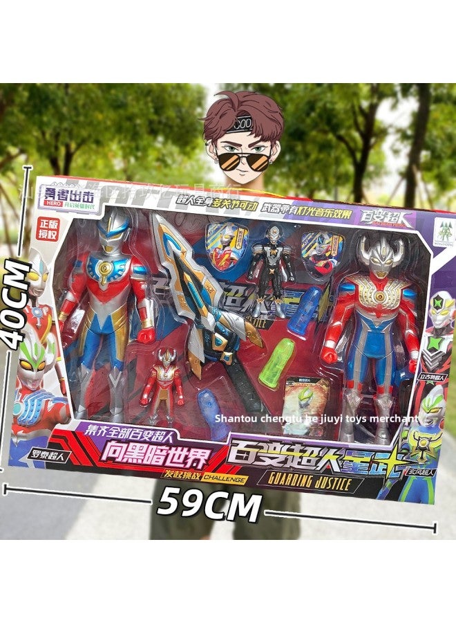 Training Institutions To ReThe Big Gift Chinese Superman Hero Transformer Boy Ott Toy Kindergarten Gift-Color:Superman Monster + Bow And Arrow Set  211 - Image 5