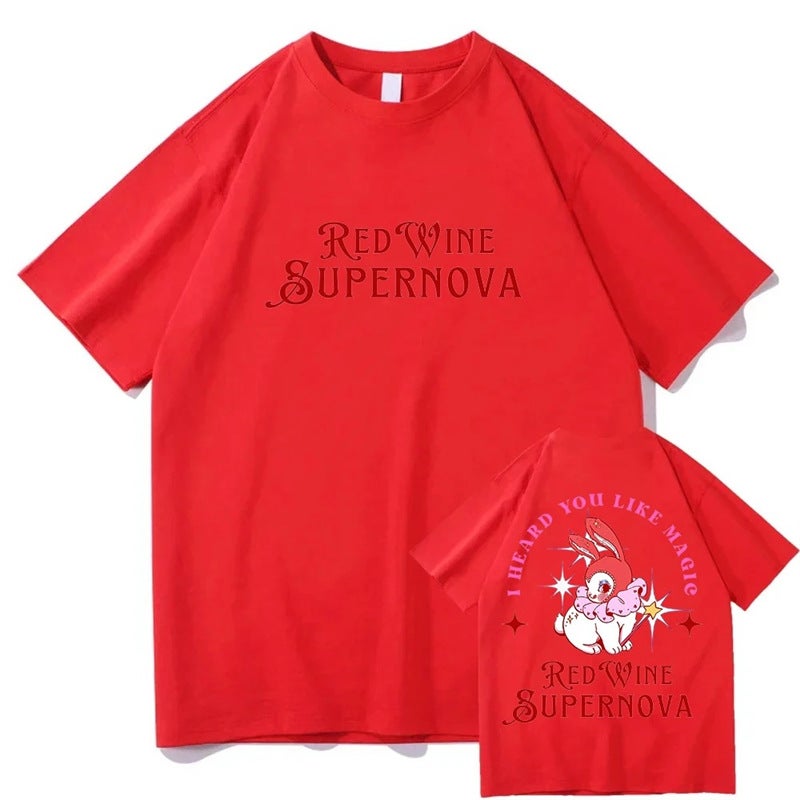 Red Wine Supernova T Shirt Chappell Roan Men/Women Clothing - Image 1