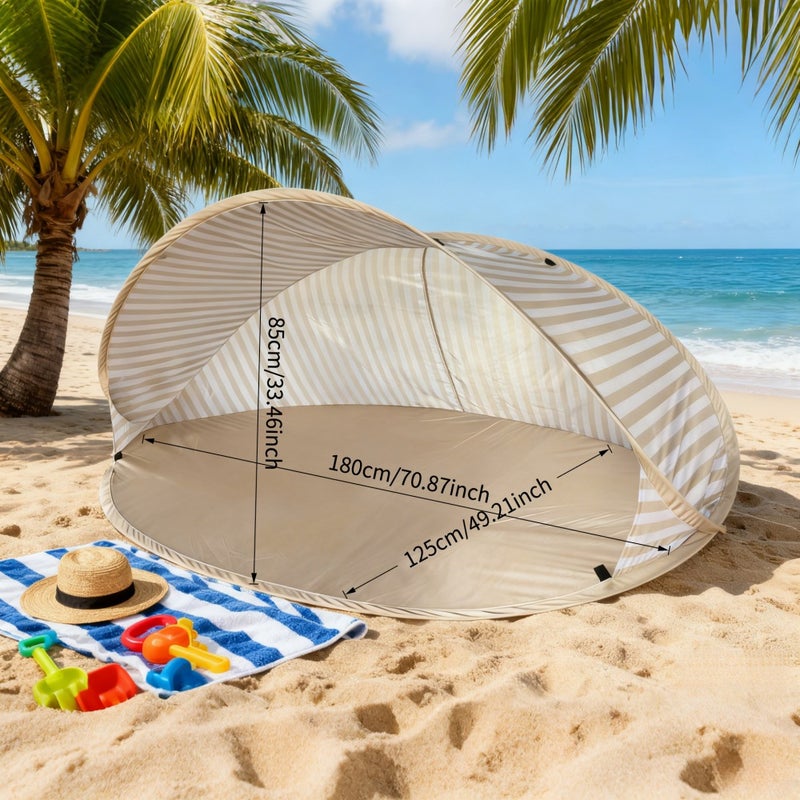 PETO 2-Second Pop-Up 2-Person Beach Tent - Instant Setup Portable Sun Shade for Beach, Picnic, Park, Camping, Family Outdoors - Image 5