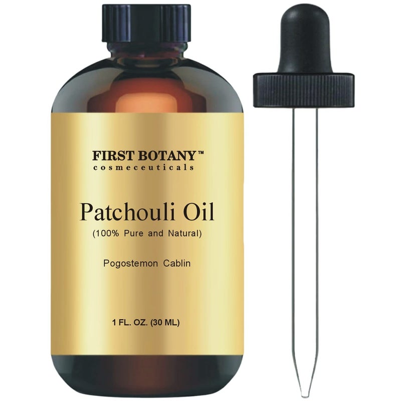 First Botany, 100% Pure Patchouli Essential Oil - Premium Patchouli Oil for Aromatherapy, Massage, Topical & Household Uses - 1 fl oz (Patchouli) - Image 1