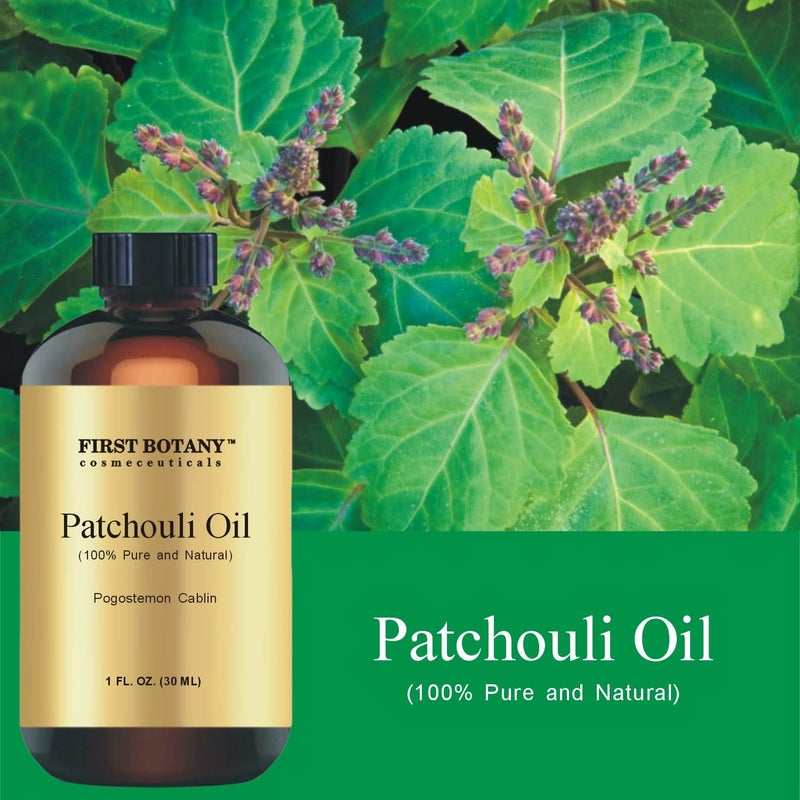 First Botany, 100% Pure Patchouli Essential Oil - Premium Patchouli Oil for Aromatherapy, Massage, Topical & Household Uses - 1 fl oz (Patchouli) - Image 2