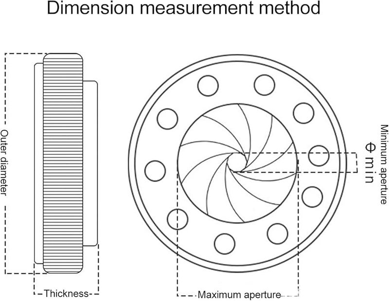 Aluminum Alloy Optical Aperture Diaphragm 1 5mm To 26mm For Camera Microscope - Image 3