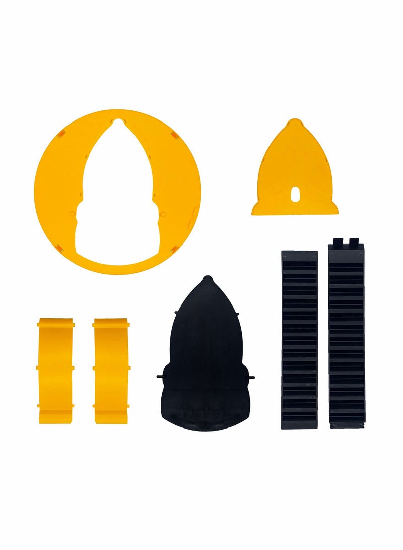 Excefore فخ الفئران من نوع كلانشيل، غطاء دلو منزلق مع ميزة الفتح والفخ الداخلي والخارجي القابل لإعادة الضبط تلقائيًا مع غطاء قابل للفتح فخ الفئران القابل لإعادة الاستخدام فخ الفئران المتحكم فيه أوتوماتيكياً مع ضبط توازن - Image 3