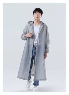 DUNISO Raincoat For Men and Women Portable EVA Rain Coats Reusable Rain Poncho with Hood and Sleeves For Cycling Travelling Fishing Hiking Camping  - Image 2