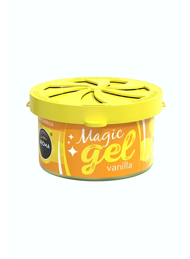 Aroma MAGIC GEL Car Air Freshener Vanilla 