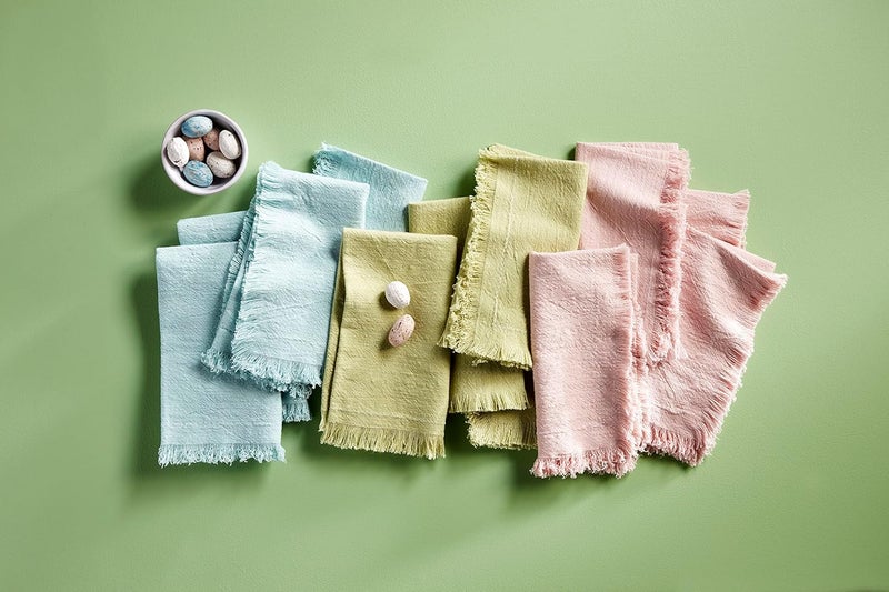 Mud Pie Spring Cloth Napkin Green 18 x 18 - Image 2