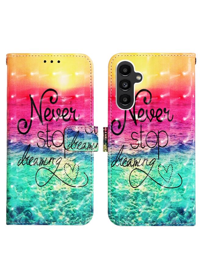 S-TOP Case For Samsung Galaxy A25 5G / A24 3D Painting Horizontal Flip Leather Phone Case - Image 2
