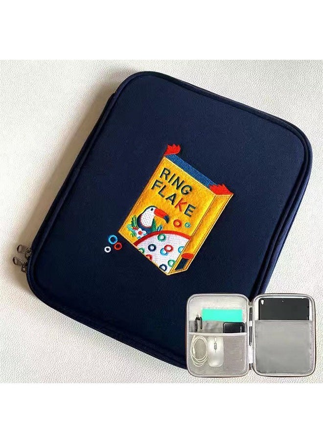 Generic 9-11 Inch Tablet Sleeve Bag Soft Cute Korean Carrying Case for iPad Pro 11 2021-2018, Air 5/4 10.9, 10.2, Galaxy Tab A8 10.5, Tab S8 11", Surface Go 2, 1, Protective with Pocket  - Image 1
