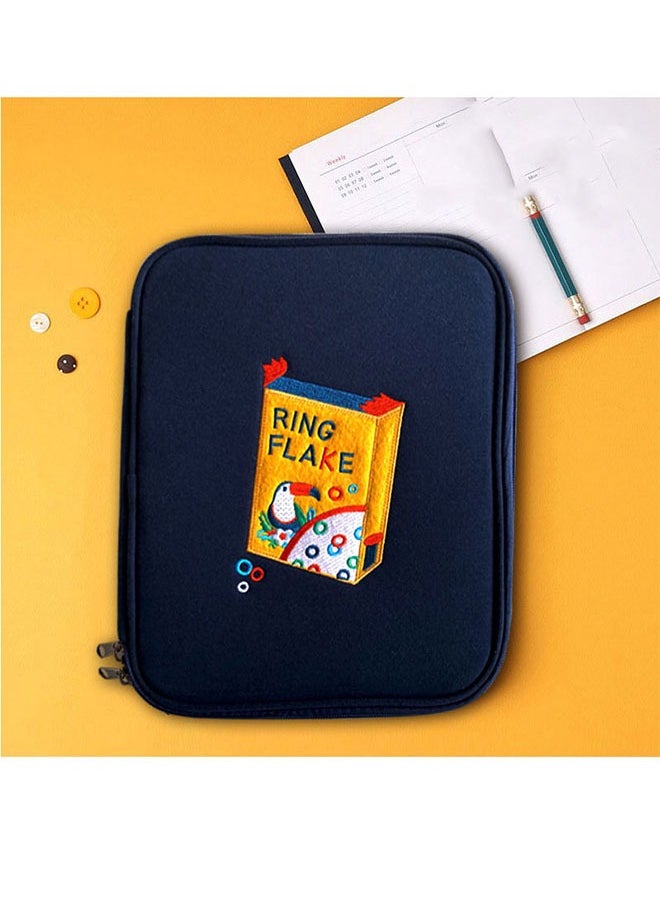 9-11 Inch Tablet Sleeve Bag Soft Cute Korean Carrying Case for iPad Pro 11 2021-2018, Air 5/4 10.9, 10.2, Galaxy Tab A8 10.5, Tab S8 11", Surface Go 2, 1, Protective with Pocket