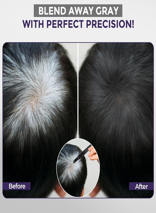 سانفي مجموعة سانفي كويك فيكس لتغطية الشعر والحواجب | قلم بودرة للشعر الخفيف، وبقع الصلع، وجذور الشعر | تحديد خط الشعر | مقاوم للماء | يغطي الشعر الرمادي والخفيف للنساء والرجال - Image 4