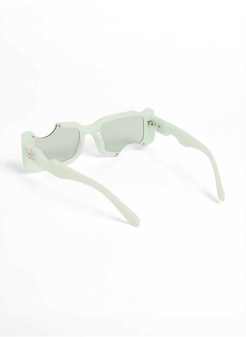 The Crunch Rectangular Sunglasses - Mint Green - pzsku/Z9BD2603768D6070C08ABZ/45/_/1741336788/0129b6ff-b883-4e4a-9053-b6d08ce98adb