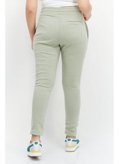 French Connection Women Brand Logo Side Pocket Fleece Sweatpants, Sage Green  - Image 5