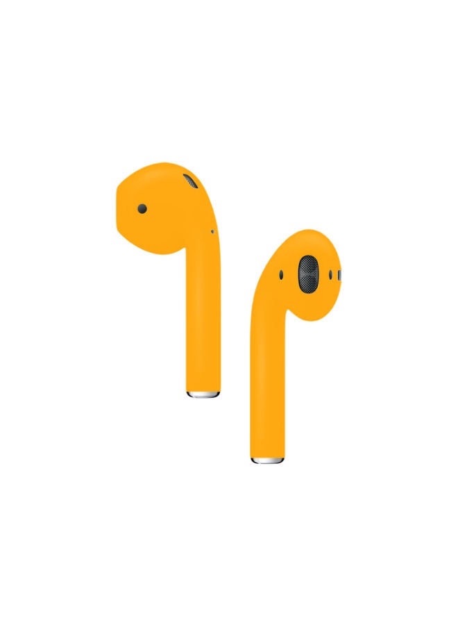 Customized Airpods 2nd Generation Automotive Grade Scratch Resistant Paint Lamborghini Yellow Matte