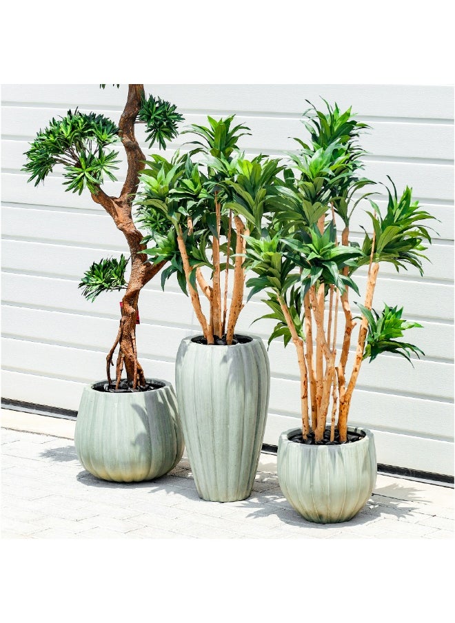 Gulf Flowers - Gulf Flowers Artificial Dracaena Fragrans Tree – 92cm Faux Plant with Real Trunk – Lush Green Indoor Decorative Tree for Home, Office & Event Display - Image 1