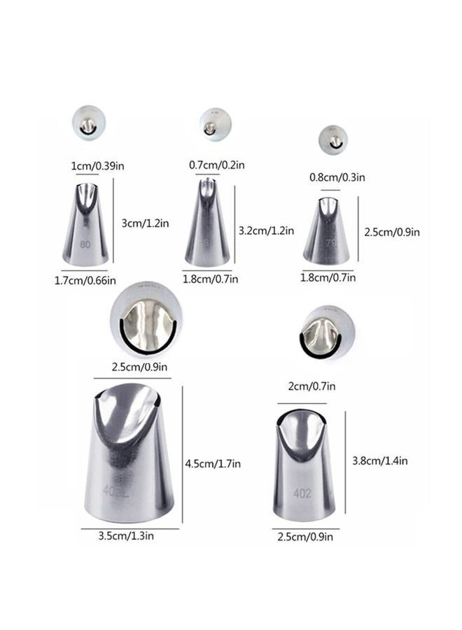 Bmaacye Flower Piping Tips Rose Petal Pastry Tips Chrysanthemum Tips Flower Icing Piping Cream Nozzle For Cake Cupcake Decorating - Image 4