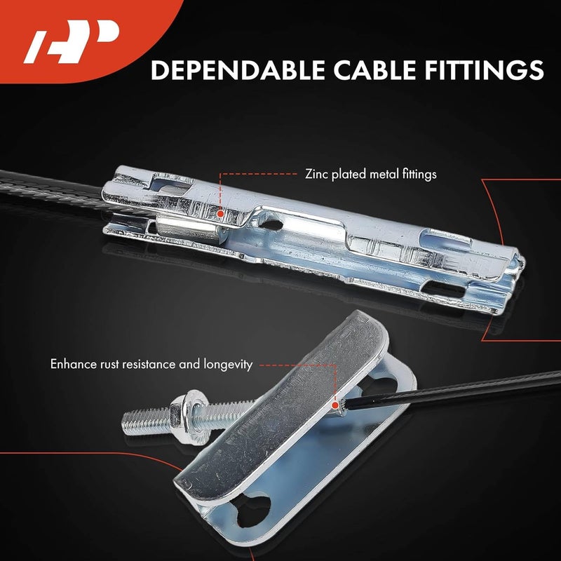 A-Premium Intermediate Side Parking Brake Cable Assembly - Image 4