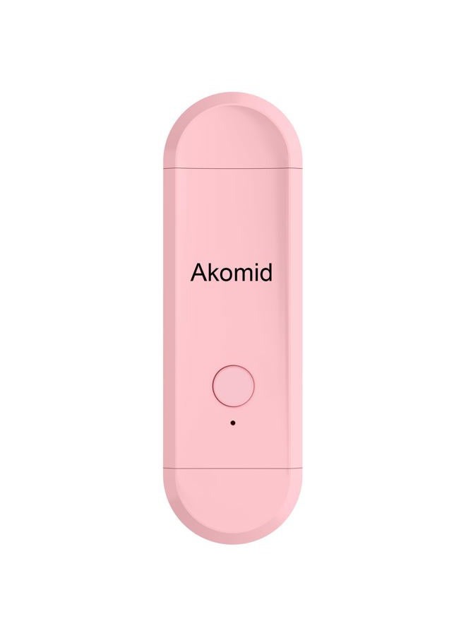 Akomid Book Light, USB Rechargeable Reading Light Clip on, Eye-Cared Amber Light Mode for Reading in Bed Kids, 8 LEDs Bookmark Portable, Stepless Dimming, Pink - Image 1