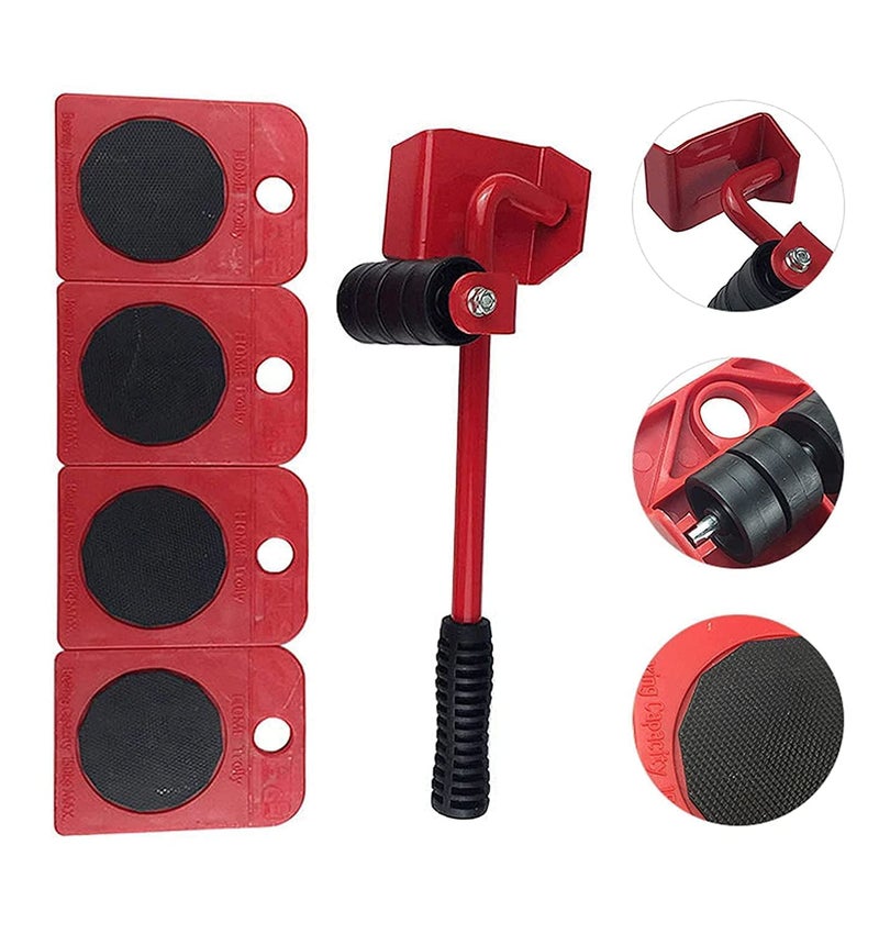NIL JO Furniture LifterShifter Tool4 pcs 39x315 Furniture Slides Kit Furniture Move Roller Tools Max Up for 150KG331LBS 360 Degree Rotatable Pads Easily Redesign and Rearrange - Image 2