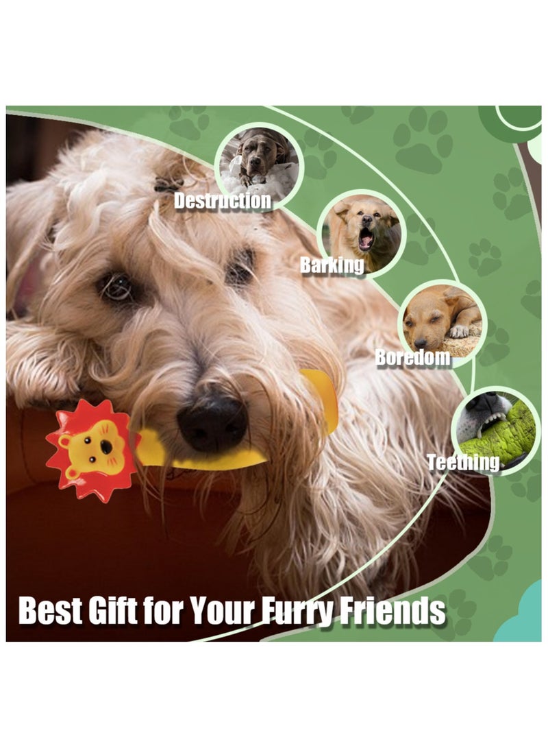 MIIXUER 6 Pack Squeaky Dog Toys, Interactive Dog Toys for Small Dogs to Large Dogs, Cute Animal Bowling Dog Chew Toys - 2.17x6.7 inch - Image 4