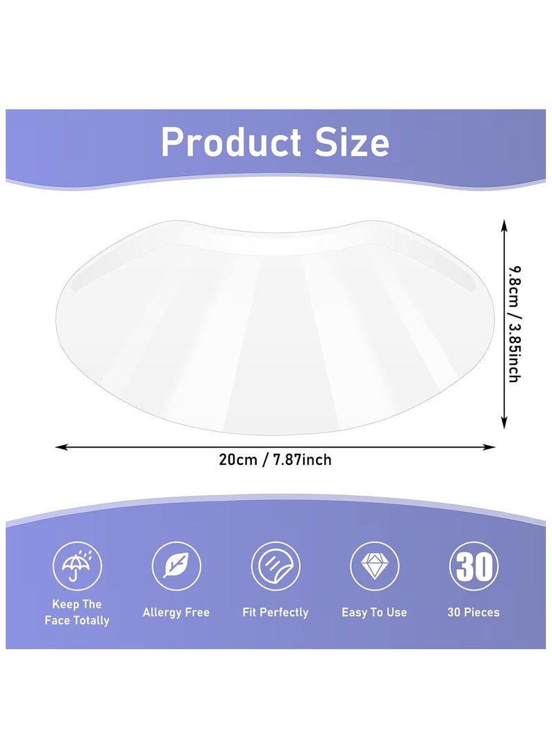 Generic Pack of 50 Disposable Plastic Eye Protection Protective Shower Visor Face Protection for Microblading Permanent Makeup Eyelash Extension Eye Cataract Surgery for Eyes and Eyebrows  - Image 3