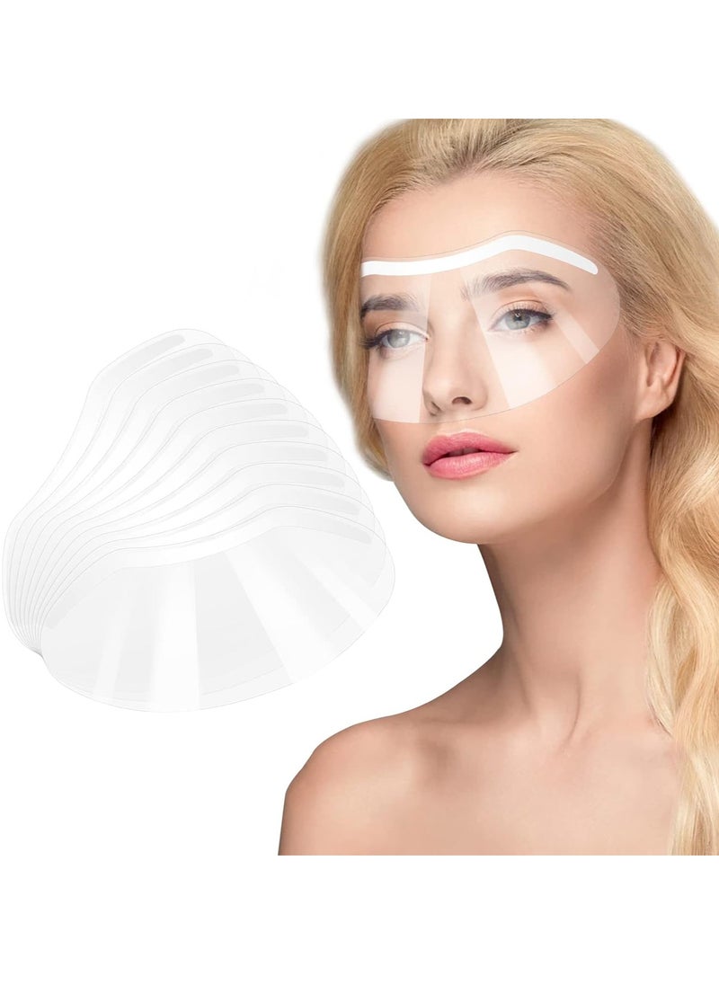 Generic Pack of 50 Disposable Plastic Eye Protection Protective Shower Visor Face Protection for Microblading Permanent Makeup Eyelash Extension Eye Cataract Surgery for Eyes and Eyebrows  - Image 1
