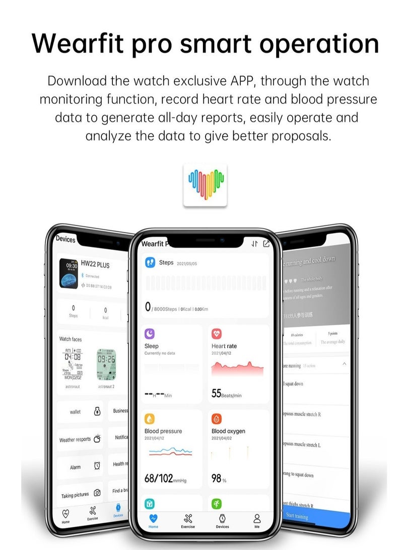 Smart Watch WS93 Max Series 9 Full Screen with Health Fitness Tracker 45 mm-Black - Image 4