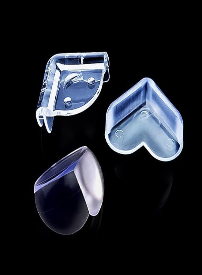 Clickswift® Baby Silicon Corner Protector, Baby Proofing Edge Guards for Furniture, Childproof Safety for Sharp Edges Non-Toxic, BPA Free - 4pcs [Transparent] - Image 4