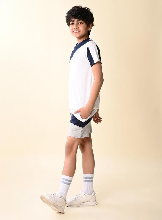 LILPICKS Colorblock T-shirt with Drawstring Short Set  - Image 5