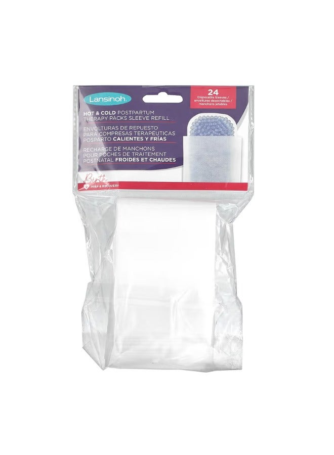 Hot & Cold Postpartum Therapy Packs Sleeve Refill 24 Disposable Sleeves - Image 1