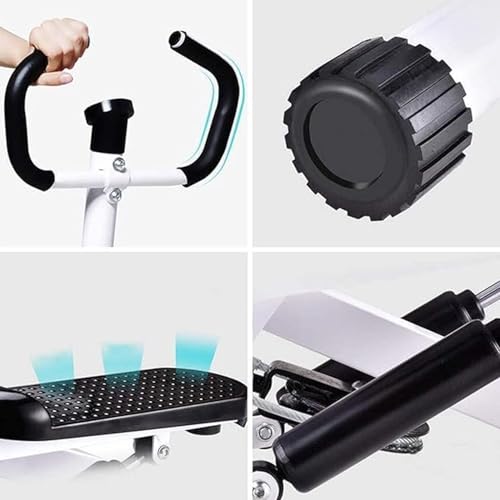 AASHRO MALL Stepper Trainer with Resistance Band | Portable Stair Exercise for Home & Office | Adjustable Fitness Pedal with LCD Monitor | Air Climber | 120KG Capacity (HANDRAIL Stepper) - Image 4