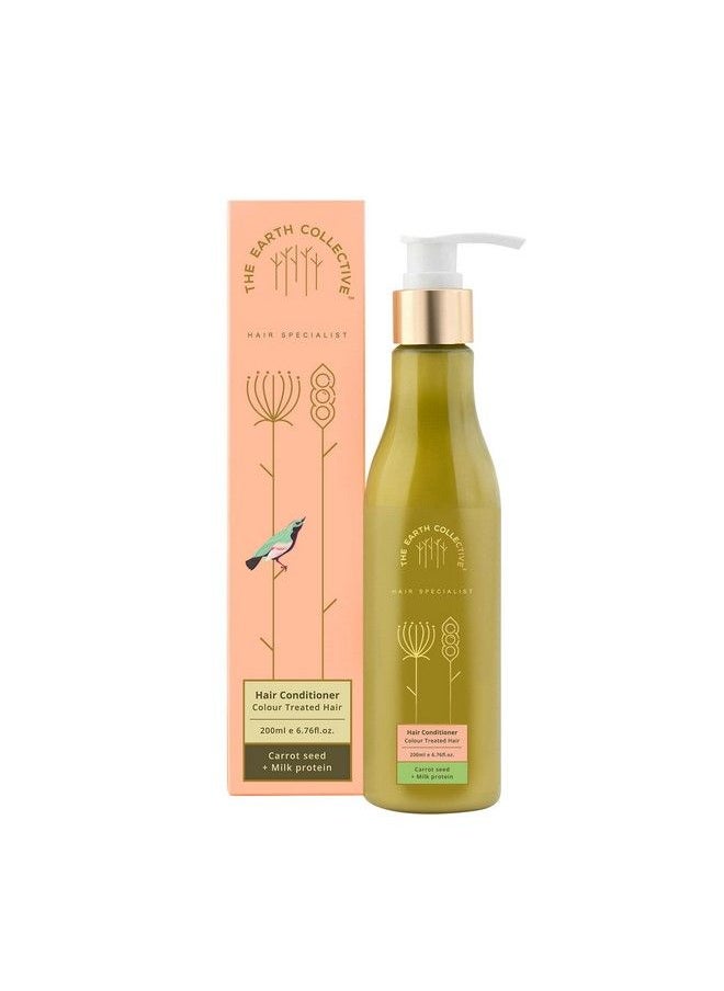 THE EARTH COLLECTIVE - Hair Conditioner For Colour Treated Hair 200 Ml Maintains Sheen Of Colour Treated Hair No Harmful Chemicals - Image 1
