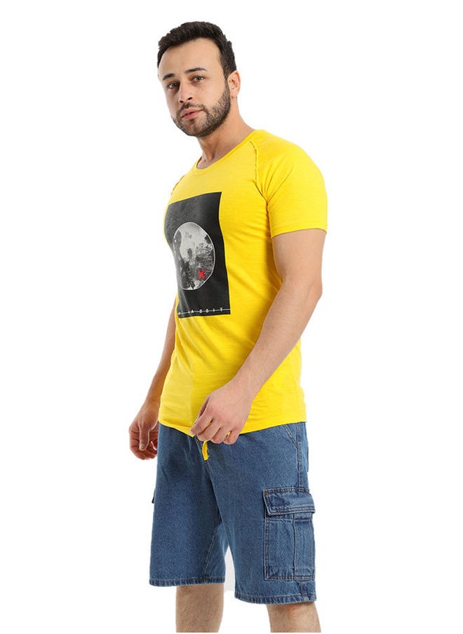 WHITE RABBIT - White Rabbit War Photo Front Printed Slip On Tee - Image 1