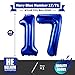 BBPOOL Navy Blue 17 Balloon Numbers40 Inch Dark Blue 17 or 71 Birthday Balloons Large Foil Mylar Balloons Number 17 for Birthday Party Anniversary Decorations - Image 4