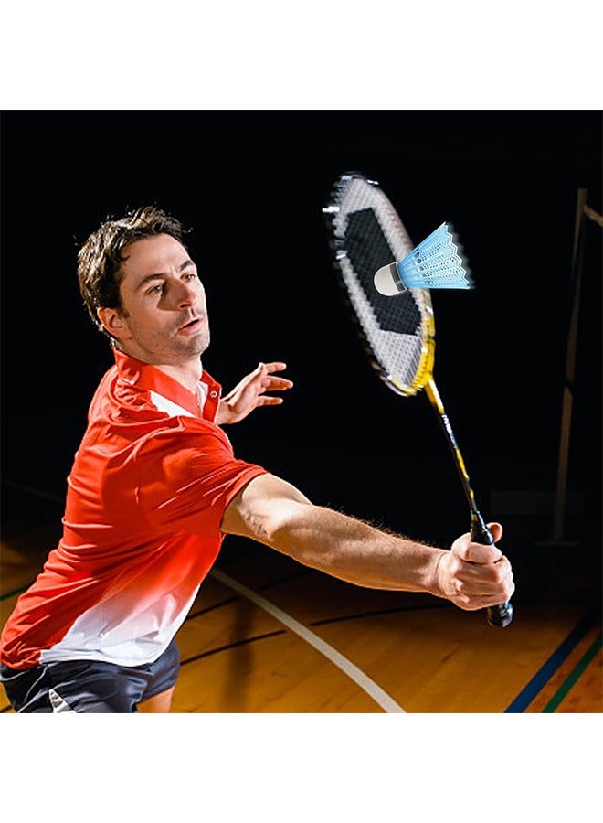 اتش اس 12 قطعة من البلاستيك ريشة الريشة مع استقرار كبير والمتانة كرات كرة الريشة الطيور داخلي في الهواء الطلق التدريب الرياضي كرة الريشة ، الاشياء الرياضية السلع الرياضية اللوازم الرياضية (متعدد الألوان) - Image 5