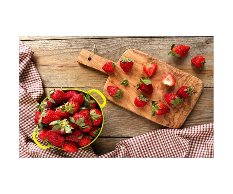 Wall Attraction Fruits Oil Proof Waterproof Peel Stick Heat Resistant Vinyl Wall Stickers for Kitchen Tiles Backsplash Behind Gas Stoves Sink Wash Basin Size 73X45 CM HM336