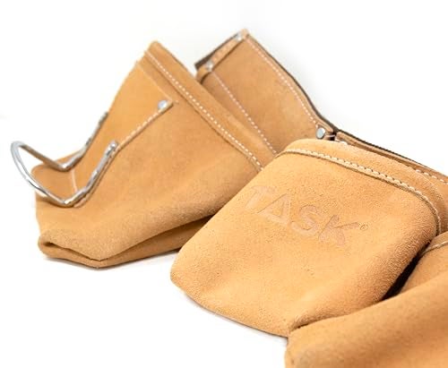 Task T77250 Weekend Warrior Work Apron, 5-pocket Leather Utility Belt with 2-Inch Wide Polymer Belt Quick Release Buckle - Adjusts from 36” - 54” - Image 3