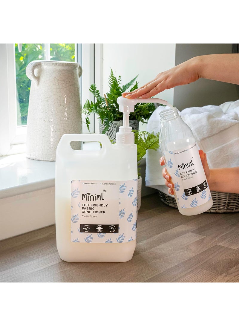 Miniml Eco Fabric Softener 1L - Fresh Linen Scented All Natural Fabric Softener for Sensitive Skin - 100% Vegan & Cruelty Free (50 Washes) - Image 5