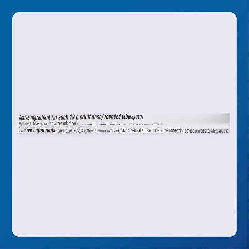 MAJOR Fiber Therapy Methylcellulose Powder  Easy to Mix  No Gritty Texture  Soluble Fiber  Helps Control Regularity  Orange Flavor  16 Oz 1 Pack - Image 4