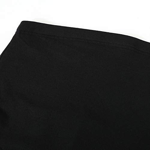 Bhome Women's Maternity Dress Pants for Work Flare Leg Stretchy Office Work Pants Trousers Black S - Image 4
