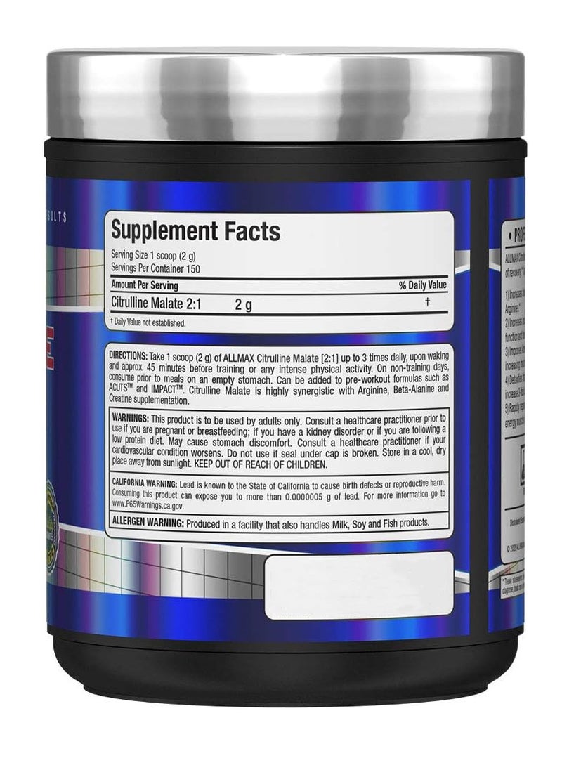 Allmax - Essentials L-Citrulline Malate 2:1 (300 g) - Image 1