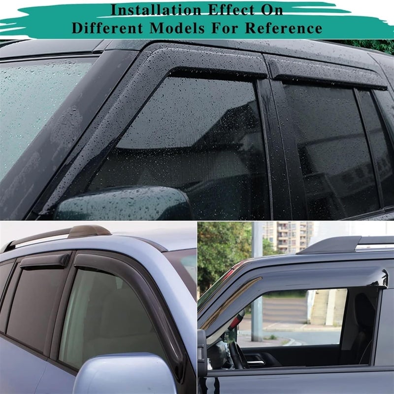 DEMULAX Side Window Wind Deflectors for Mazda 323 Protege - Image 4