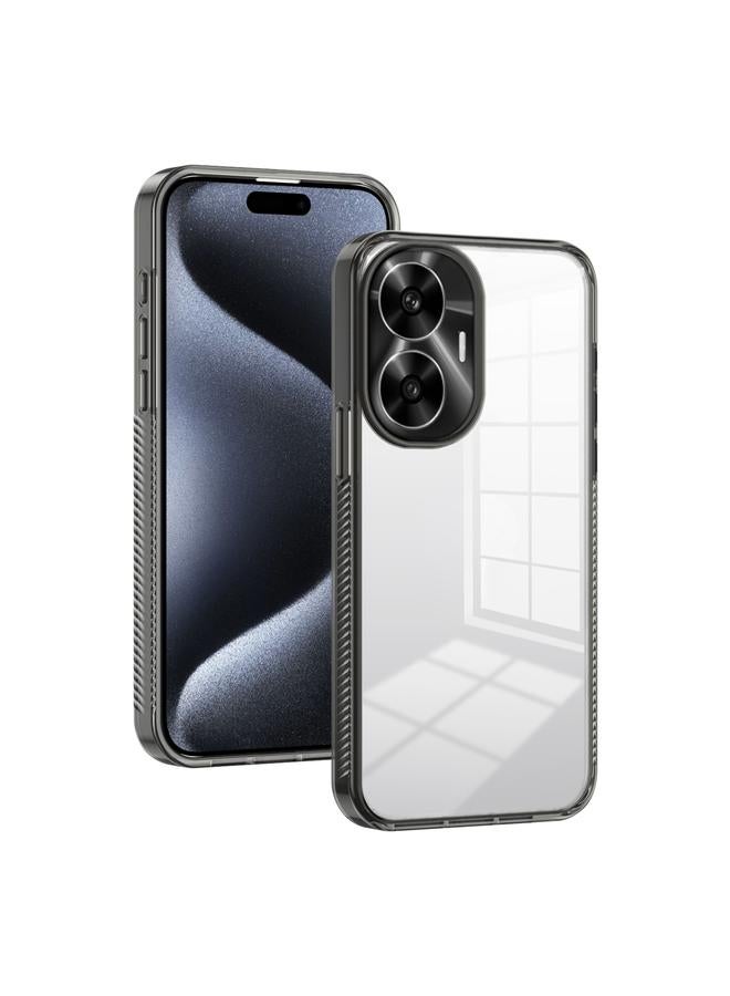 اس-توب جراب لهاتف Realme C55، جراب هاتف هجين من مادة TPU من الأكريليك الشفاف المقاوم للانزلاق، مقاس 2.5 مم - Image 1