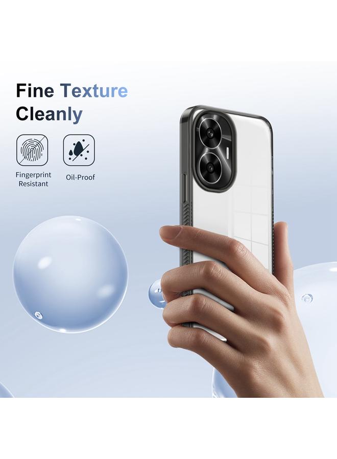 اس-توب جراب لهاتف Realme C55، جراب هاتف هجين من مادة TPU من الأكريليك الشفاف المقاوم للانزلاق، مقاس 2.5 مم - Image 5