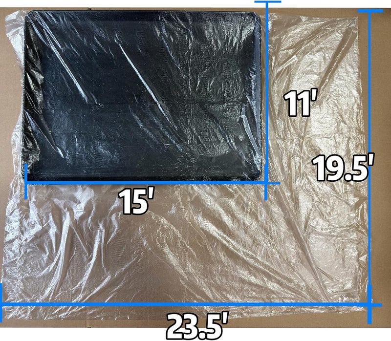 PRFOKEY Disposable Bird Cage Liner Bags 100-Pack - 23"x19" Oversized Plastic Tray Covers | Loose Wrap Design for Easy Install | Fits Most Small to Large Cages | Leakproof & Tear-Resistant - Image 5